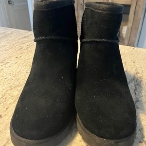 UGG Wedge Suede Booties Size 7